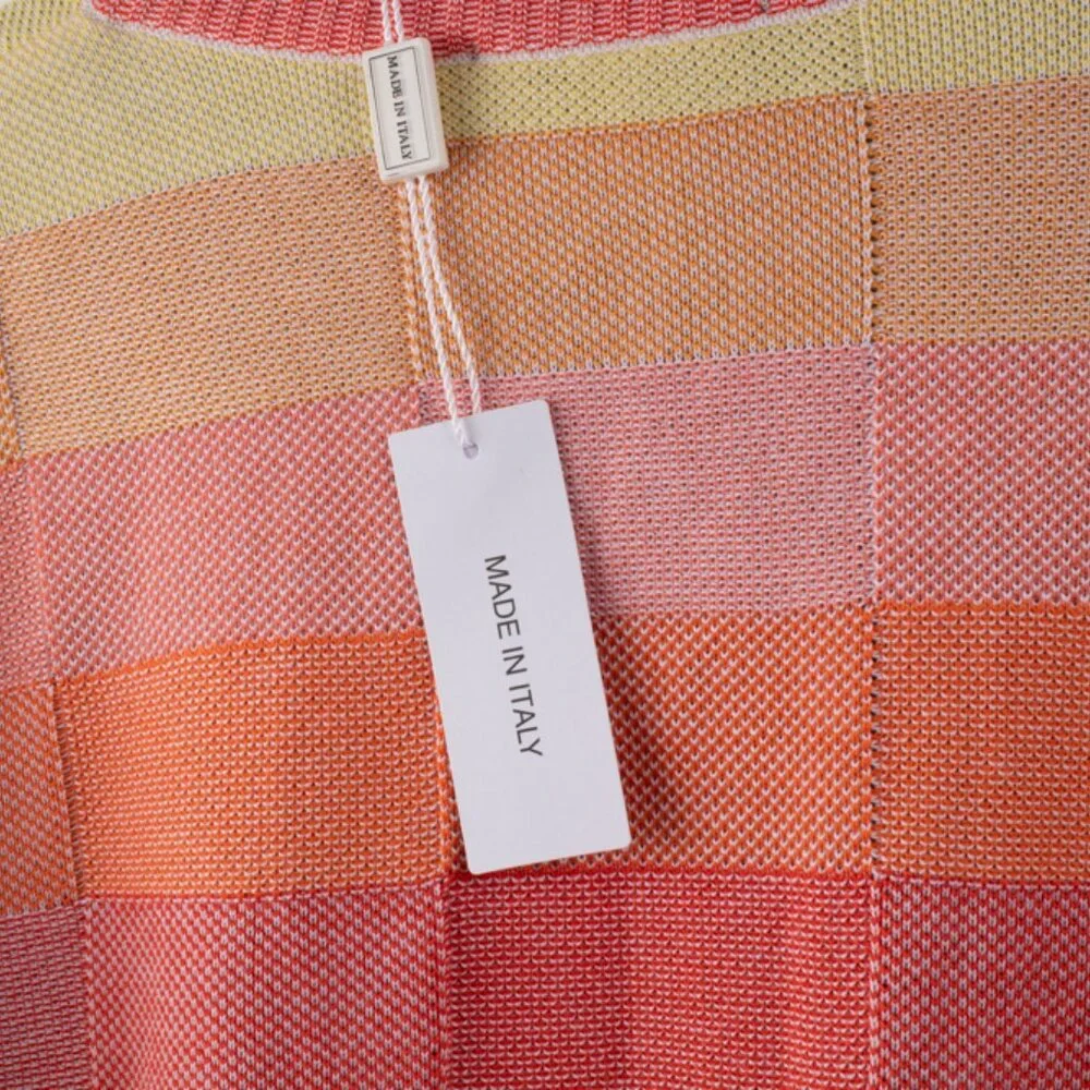 Vintage Marcello Men's 2XL Sweater Pink Peach Cotton Blend NWT $295